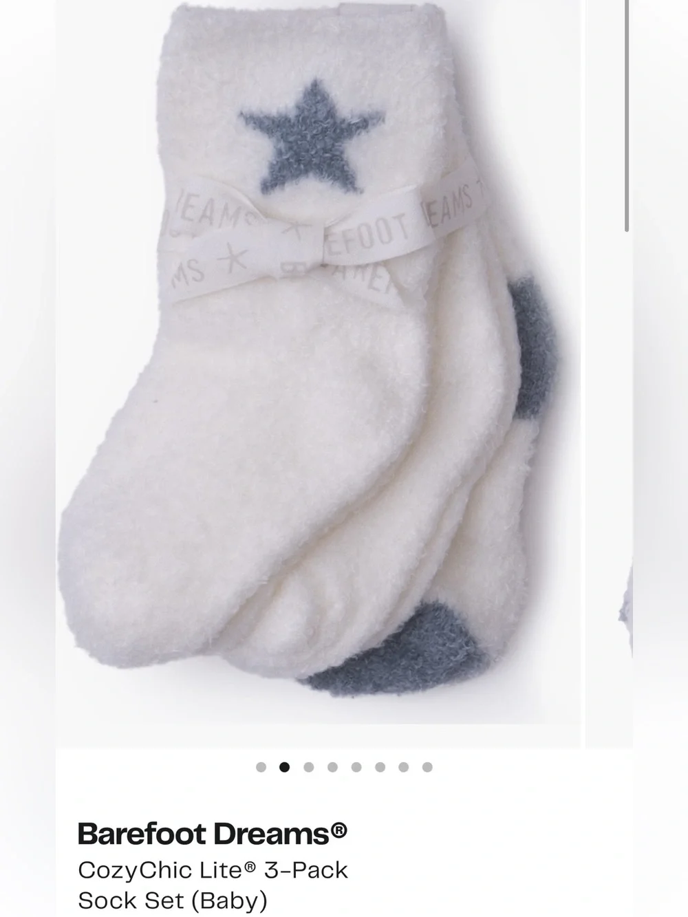 Barefoot Dreams CozyChic Lite Infant 3 Pack Colorblock Sock Set New With Tags